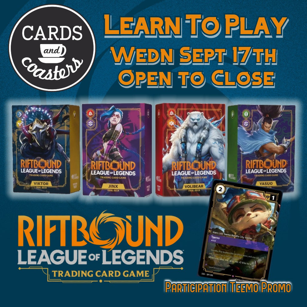 Riftbound Learn To Play Ticket – Cards and Coasters CA