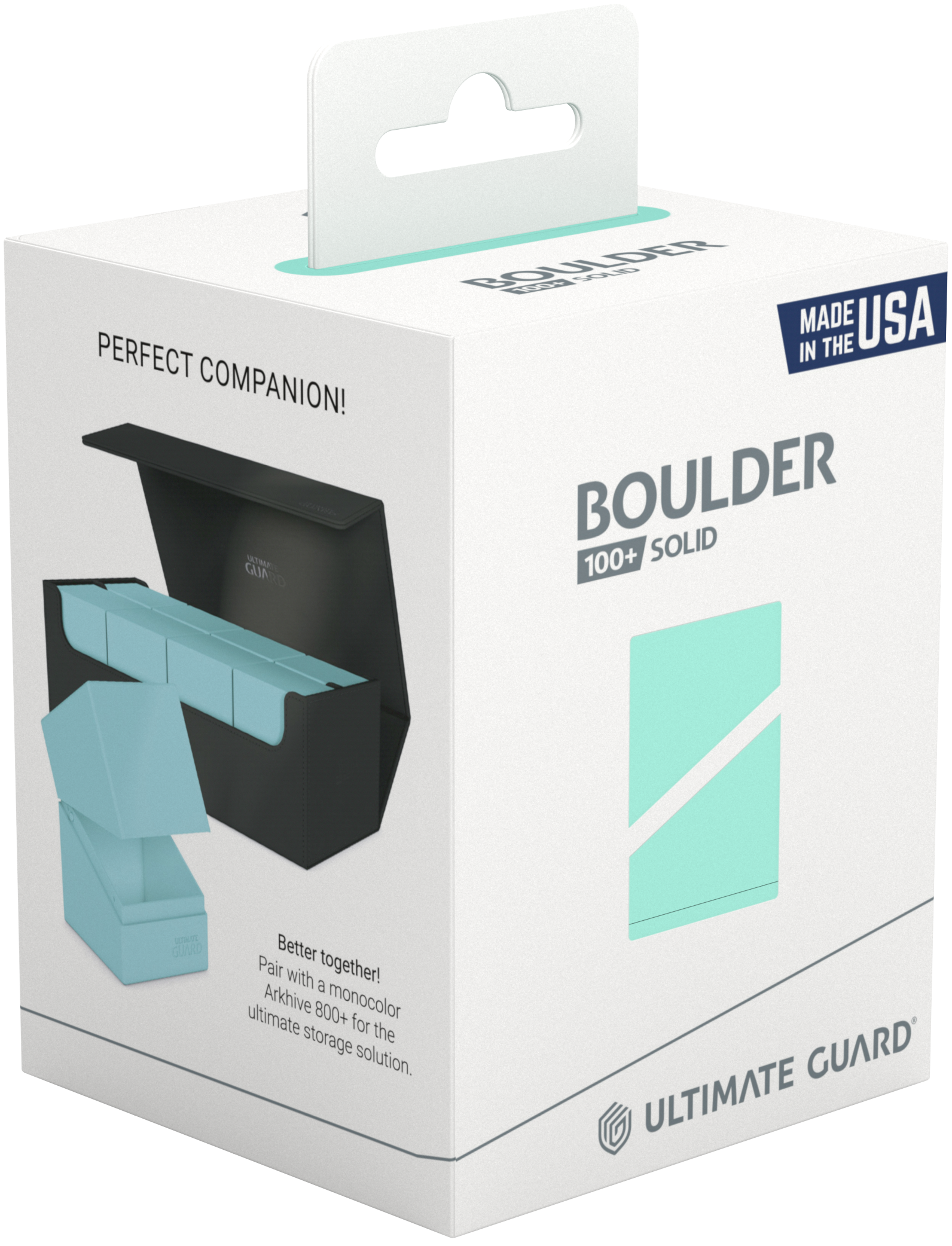 Ultimate Guard Deck Box: Boulder Mint Green | Cards and Coasters CA