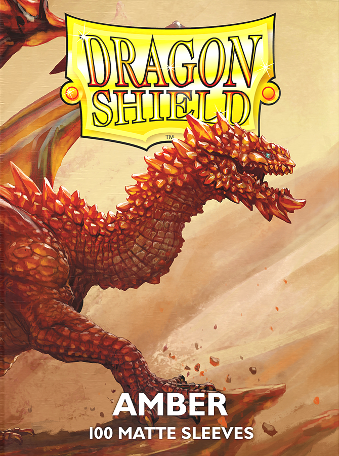 Dragon Shield Matte 100 Count - Amber | Cards and Coasters CA