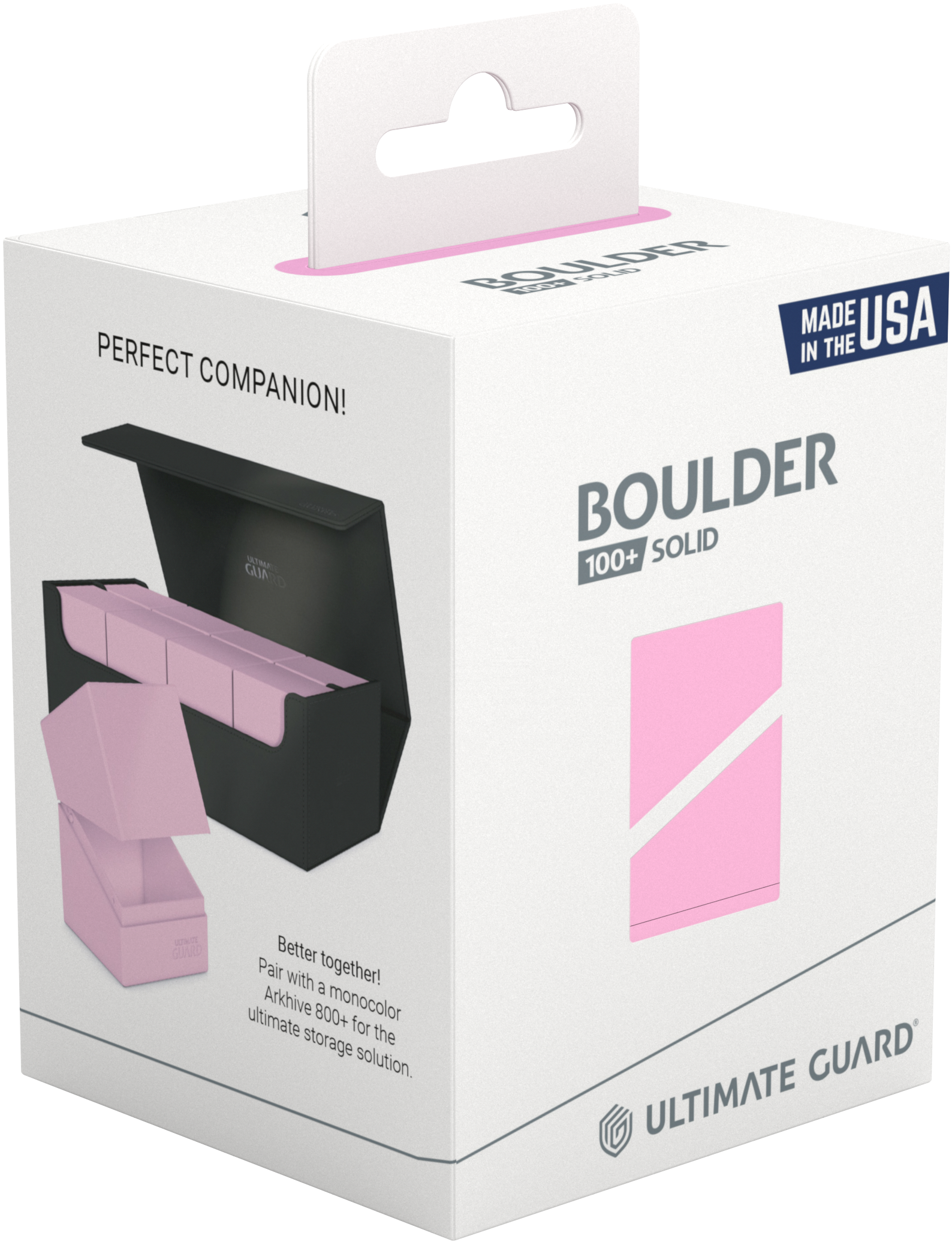 Ultimate Guard Deck Box: Boulder Candy Pink | Cards and Coasters CA