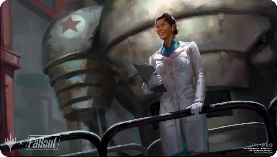 Playmat MTG: Fallout:  Dr. Madison Li | Cards and Coasters CA