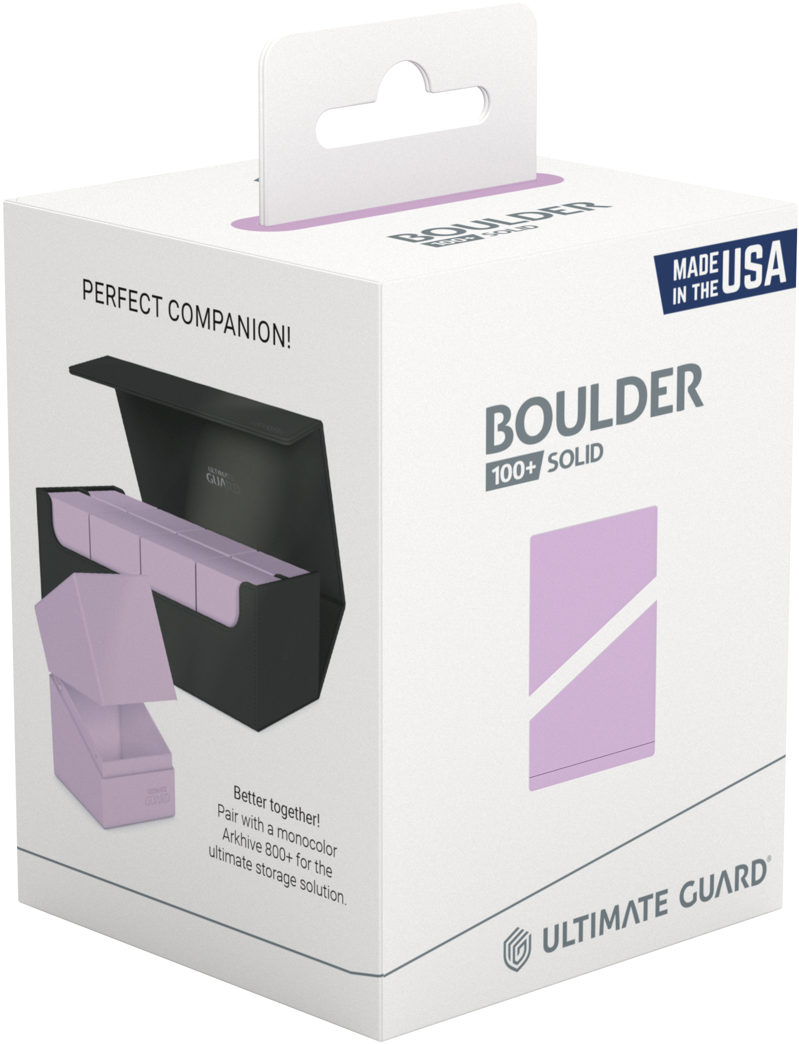 Ultimate Guard Deck Box: Boulder Lavender Purple | Cards and Coasters CA