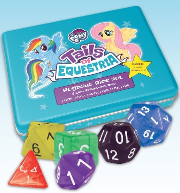 Tails of Equestria Pegasus Dice Set | Cards and Coasters CA