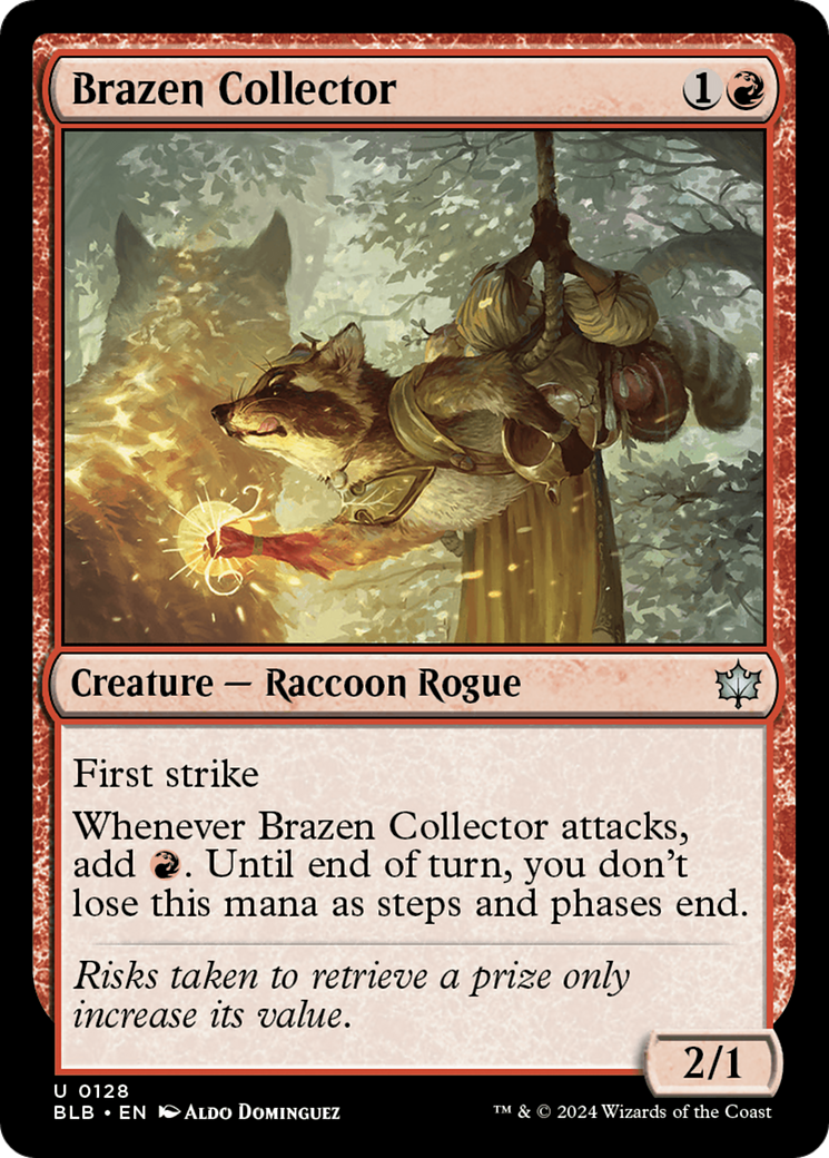 Brazen Collector [Bloomburrow] | Cards and Coasters CA