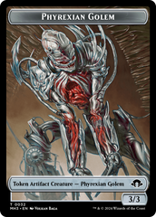 Phyrexian Golem // Energy Reserve Double-Sided Token [Modern Horizons 3 Tokens] | Cards and Coasters CA