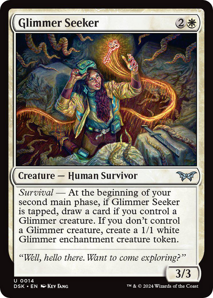 Glimmer Seeker [Duskmourn: House of Horror] | Cards and Coasters CA