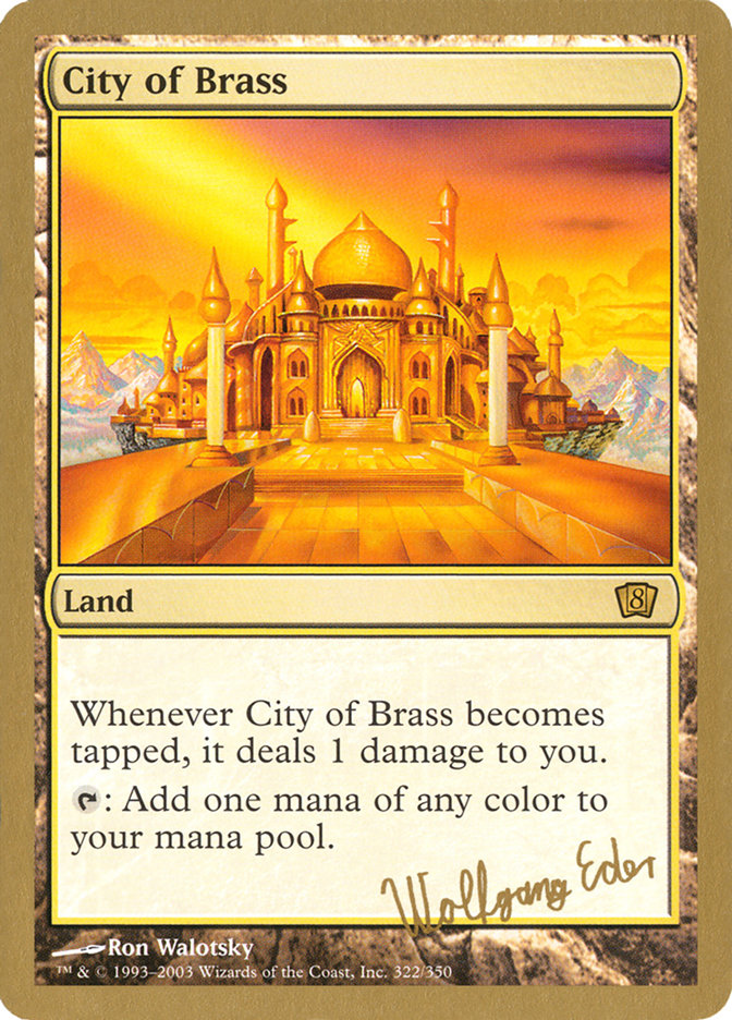 City of Brass (Wolfgang Eder) [World Championship Decks 2003] | Cards and Coasters CA