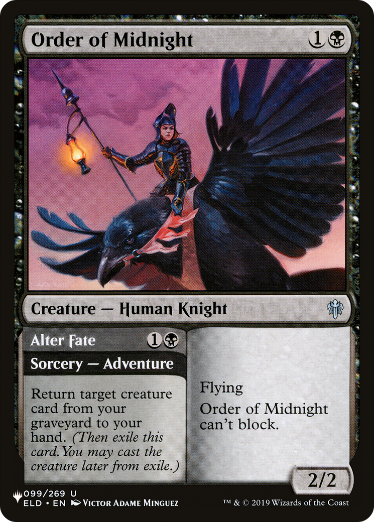 Order of Midnight [The List] | Cards and Coasters CA