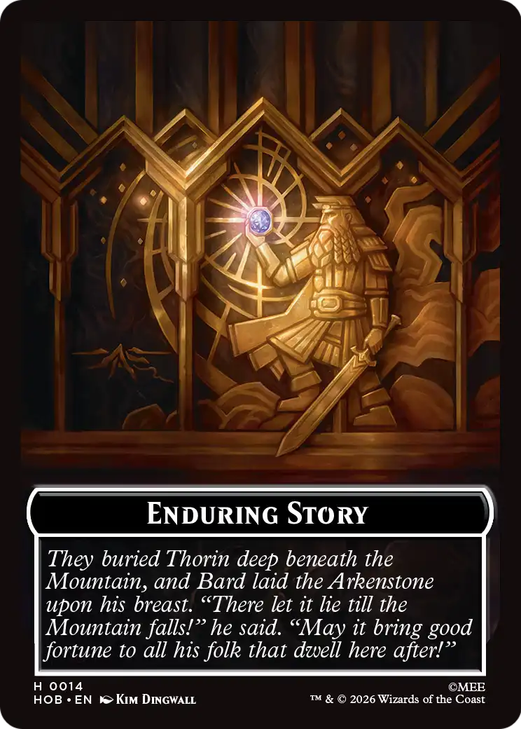On an Adventure // Enduring Story Double Sided Token [The Hobbit Tokens] | Cards and Coasters CA