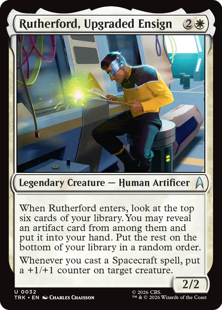 Rutherford, Upgraded Ensign [Star Trek] | Cards and Coasters CA