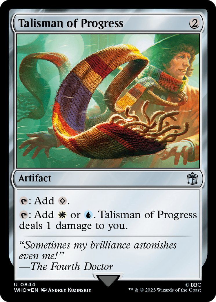 Talisman of Progress (Surge Foil) [Doctor Who] | Cards and Coasters CA