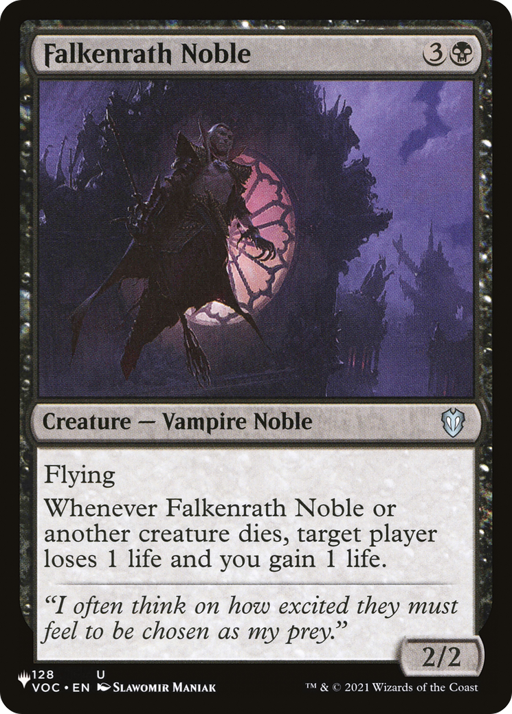 Falkenrath Noble [The List Reprints] | Cards and Coasters CA