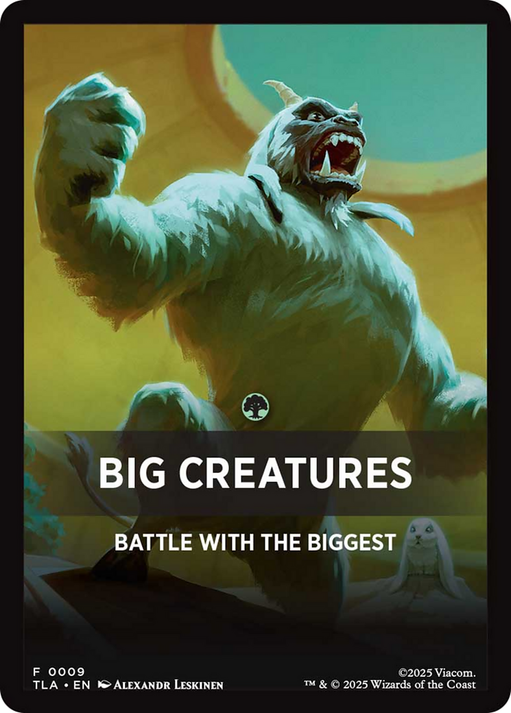 Big Creatures Theme Card [Avatar: The Last Airbender] | Cards and Coasters CA