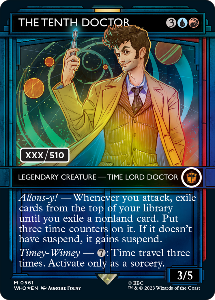 The Tenth Doctor (Serialized) [Doctor Who] | Cards and Coasters CA