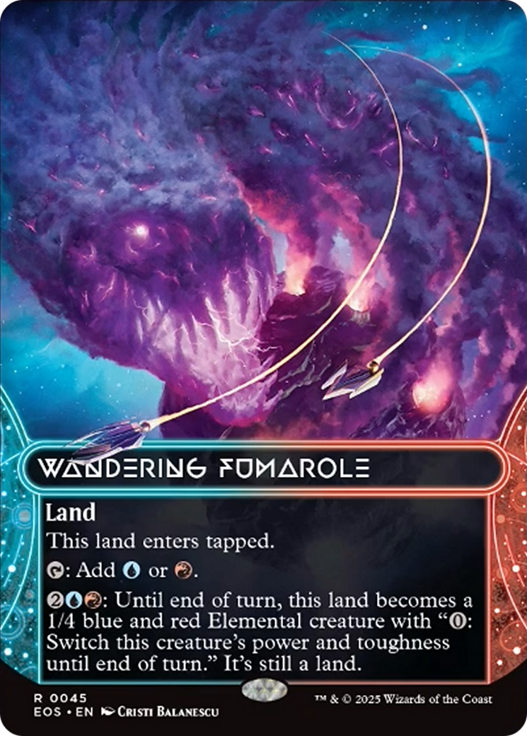 Wandering Fumarole (0045) (Borderless) [Edge of Eternities: Stellar Sights] | Cards and Coasters CA