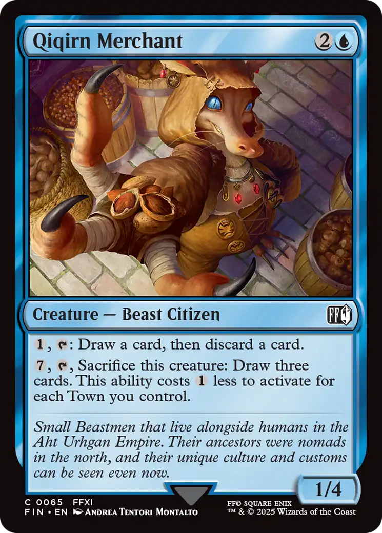 Qiqirn Merchant [FINAL FANTASY] | Cards and Coasters CA