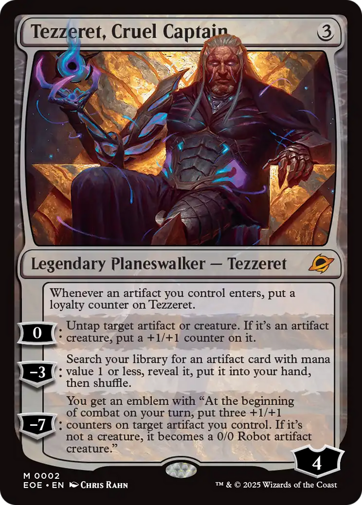 Tezzeret, Cruel Captain [Edge of Eternities] | Cards and Coasters CA