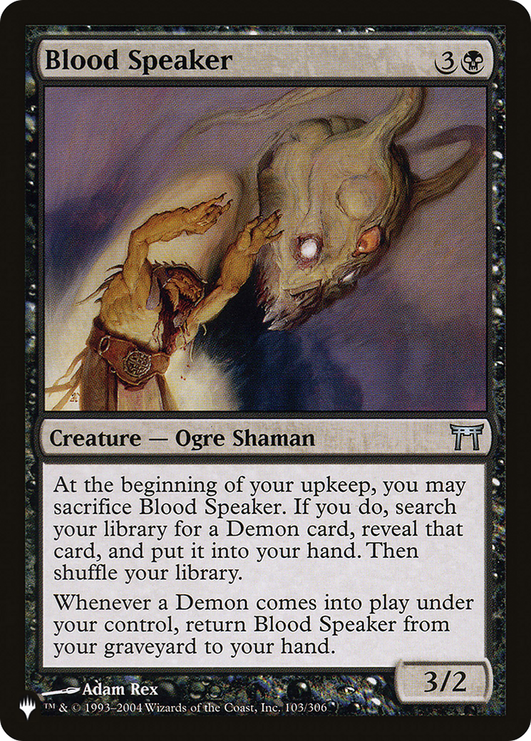 Blood Speaker [The List Reprints] | Cards and Coasters CA