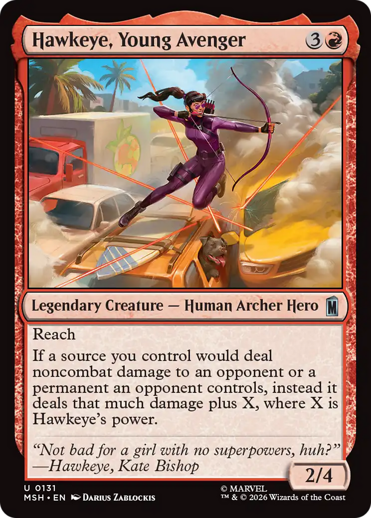Hawkeye, Young Avenger [Marvel Super Heroes] | Cards and Coasters CA