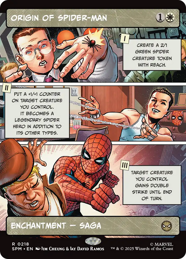 Origin of Spider-Man (Borderless) [Marvel's Spider-Man] | Cards and Coasters CA