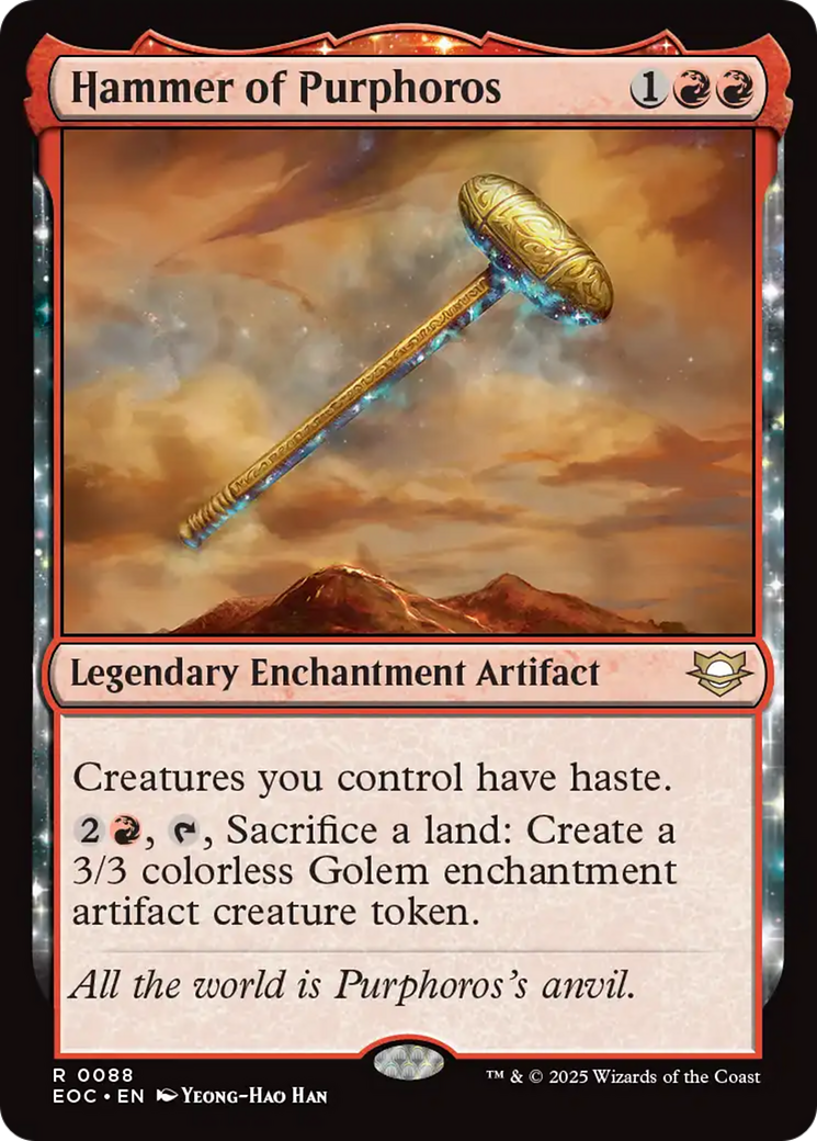 Hammer of Purphoros [Edge of Eternities Commander] | Cards and Coasters CA