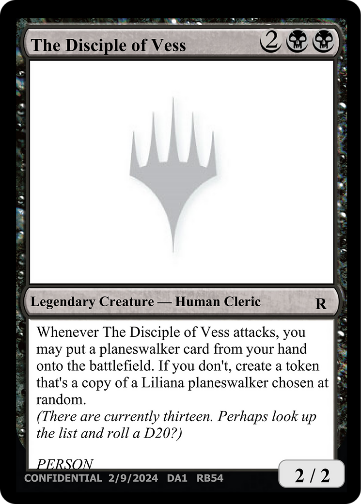 The Disciple of Vess [Unknown Event] | Cards and Coasters CA