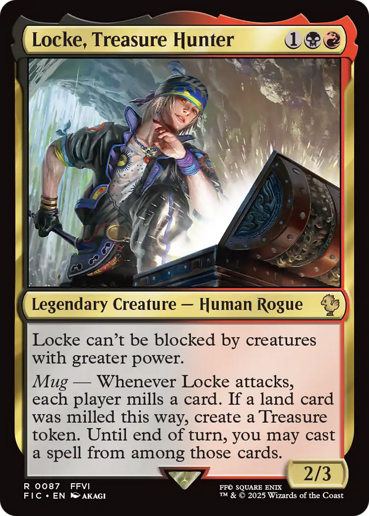 Locke, Treasure Hunter [FINAL FANTASY Commander] | Cards and Coasters CA