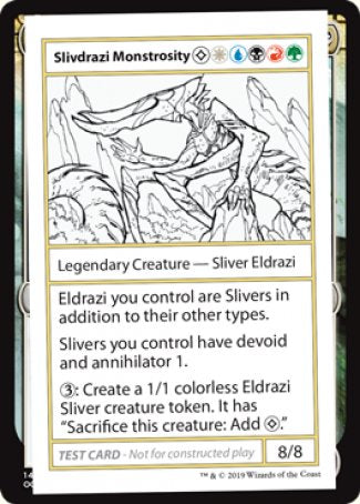 Slivdrazi Monstrosity (2021 Edition) [Mystery Booster Playtest Cards] | Cards and Coasters CA