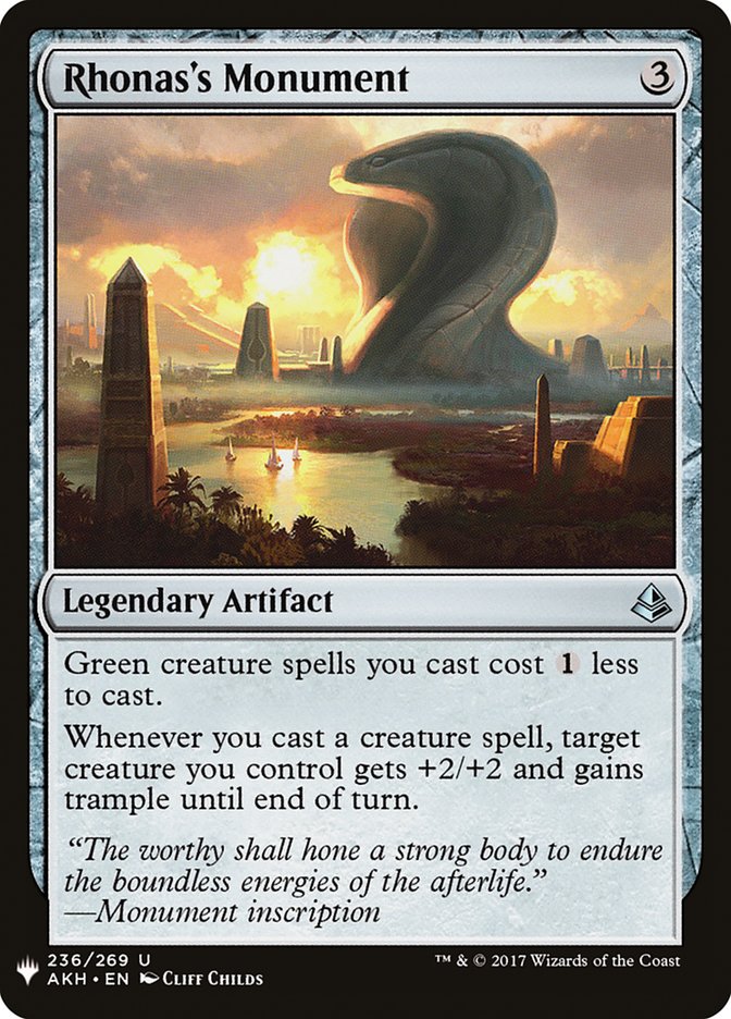 Rhonas's Monument [Mystery Booster] | Cards and Coasters CA