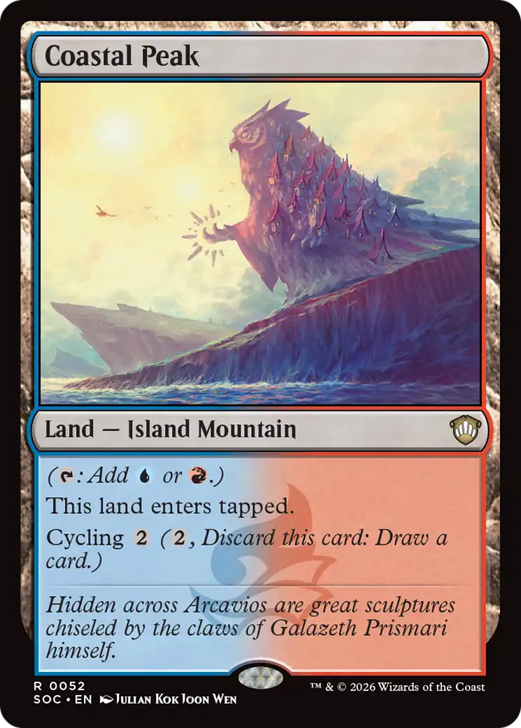 Coastal Peak [Secrets of Strixhaven Commander] | Cards and Coasters CA