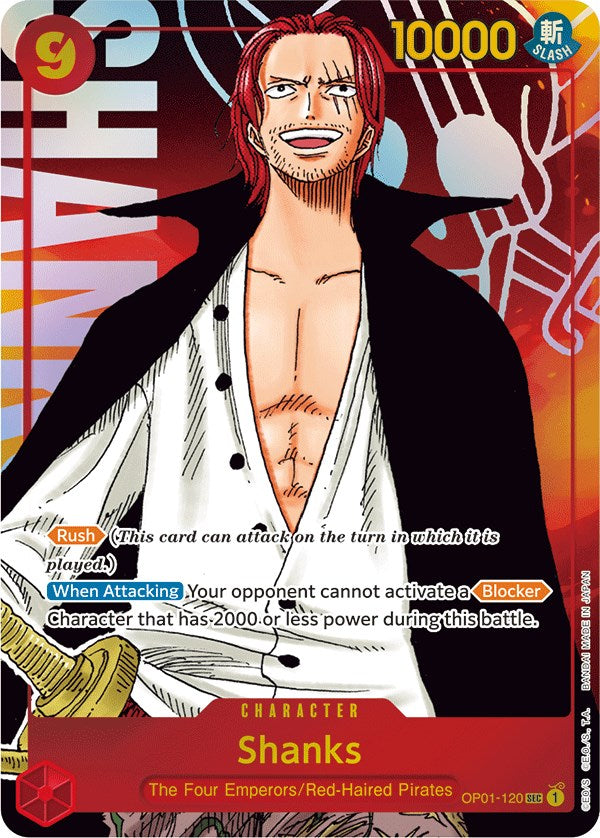 Shanks (Parallel) [Romance Dawn] | Cards and Coasters CA