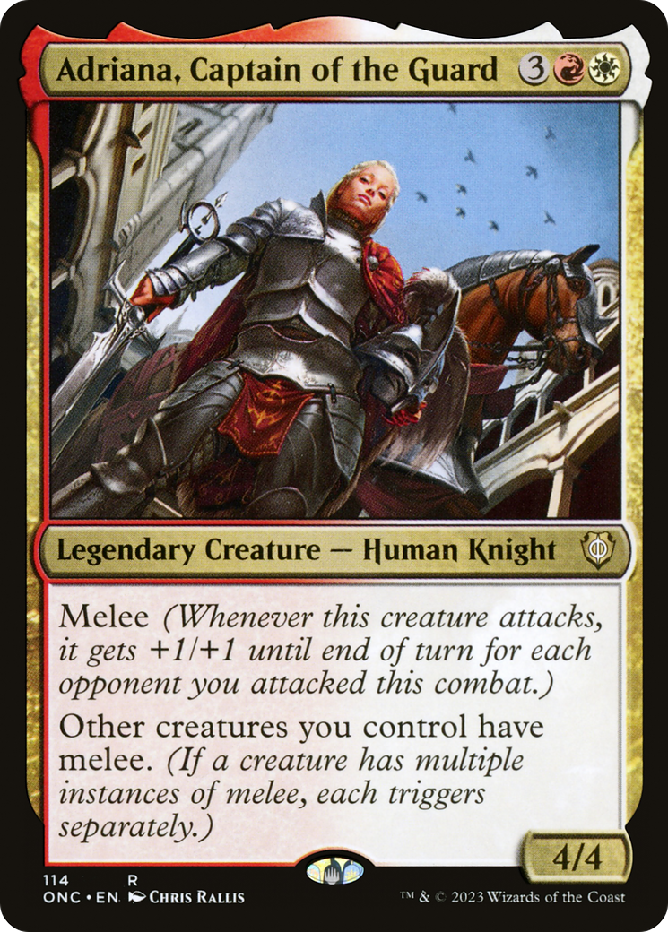 Adriana, Captain of the Guard [Phyrexia: All Will Be One Commander] | Cards and Coasters CA