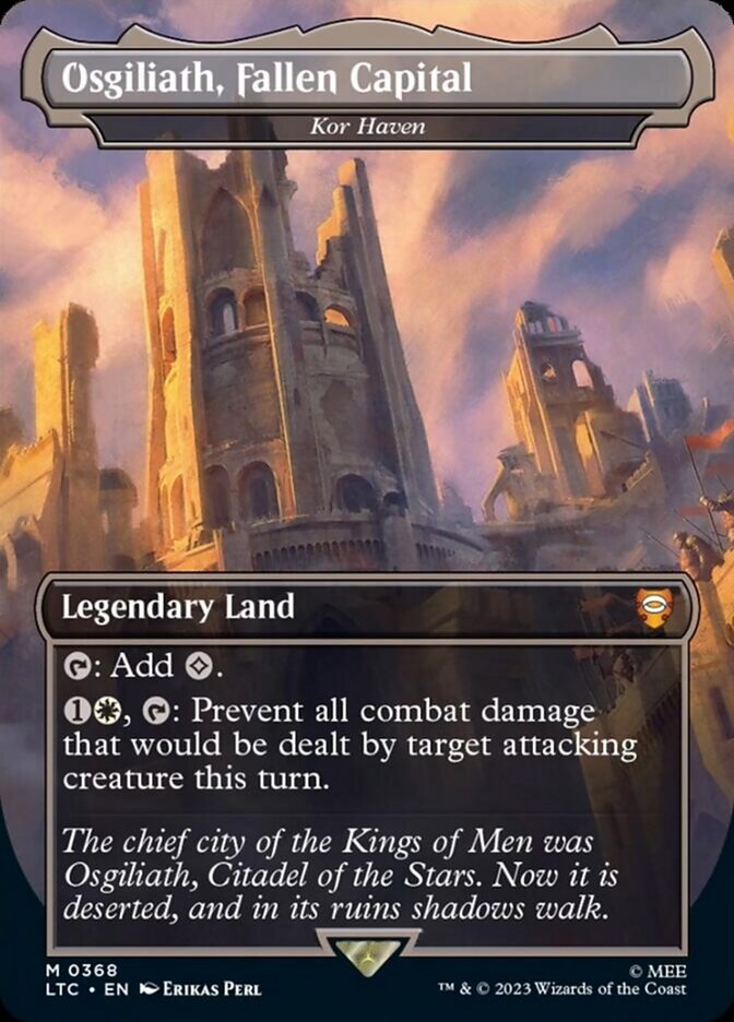 Osgiliath, Fallen Capital - Kor Haven [The Lord of the Rings: Tales of Middle-Earth Commander] | Cards and Coasters CA