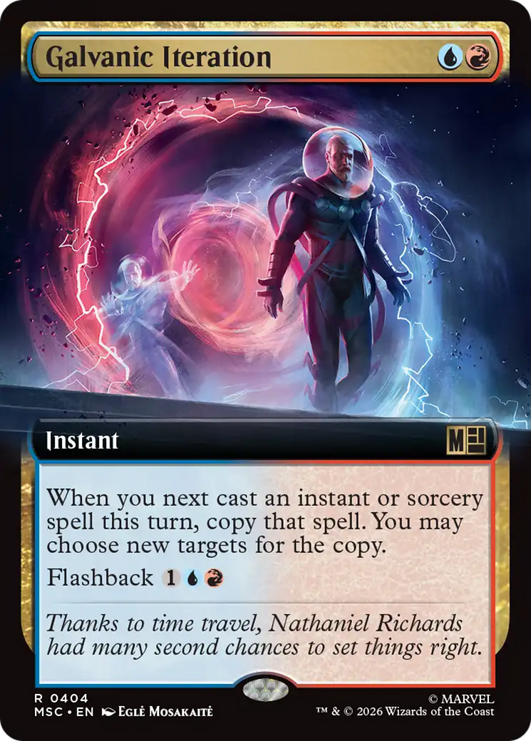 Galvanic Iteration (Extended Art) [Marvel Super Heroes Commander] | Cards and Coasters CA