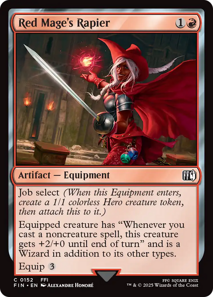 Red Mage's Rapier [FINAL FANTASY] | Cards and Coasters CA