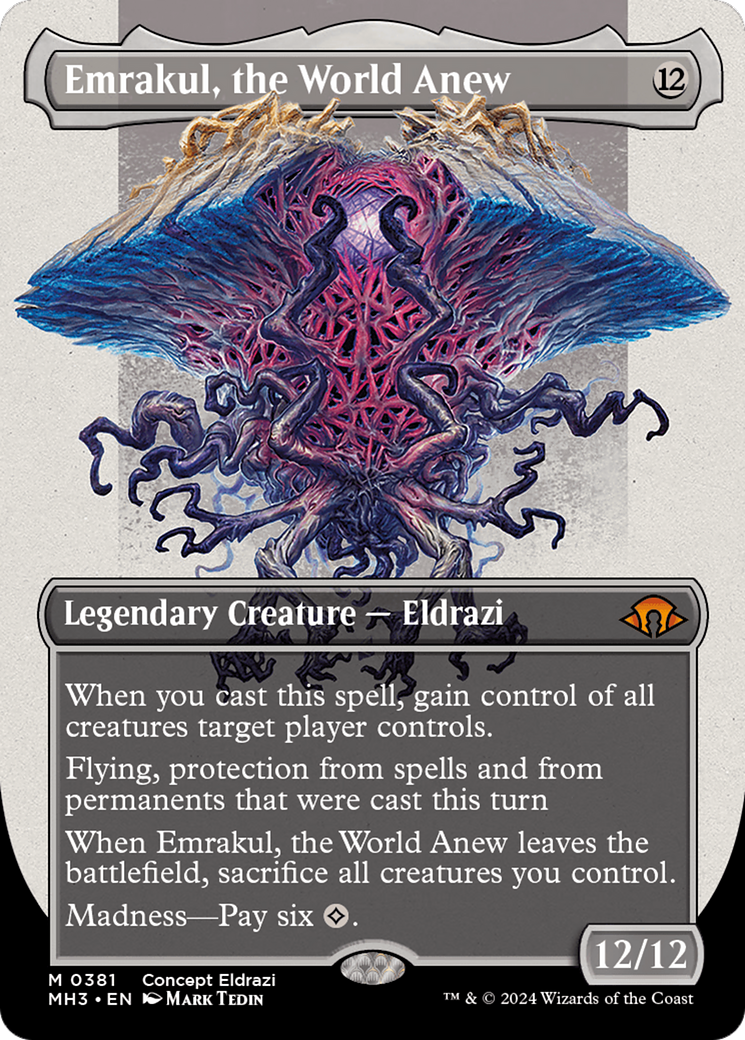 Emrakul, the World Anew (Borderless) [Modern Horizons 3] | Cards and Coasters CA