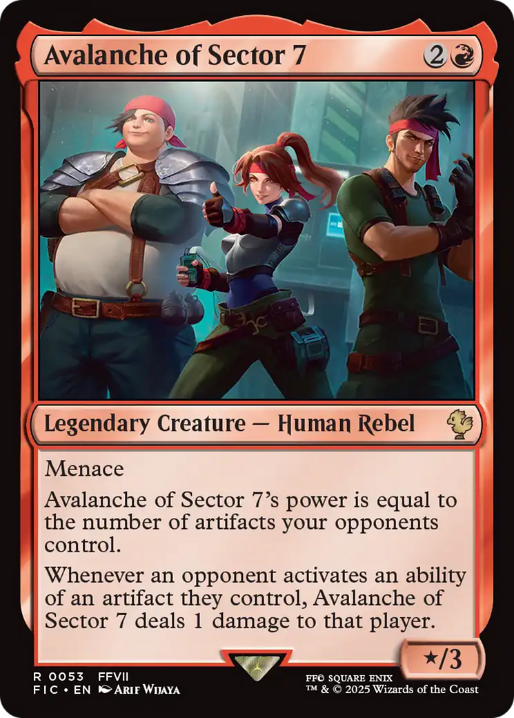 Avalanche of Sector 7 [FINAL FANTASY Commander] | Cards and Coasters CA