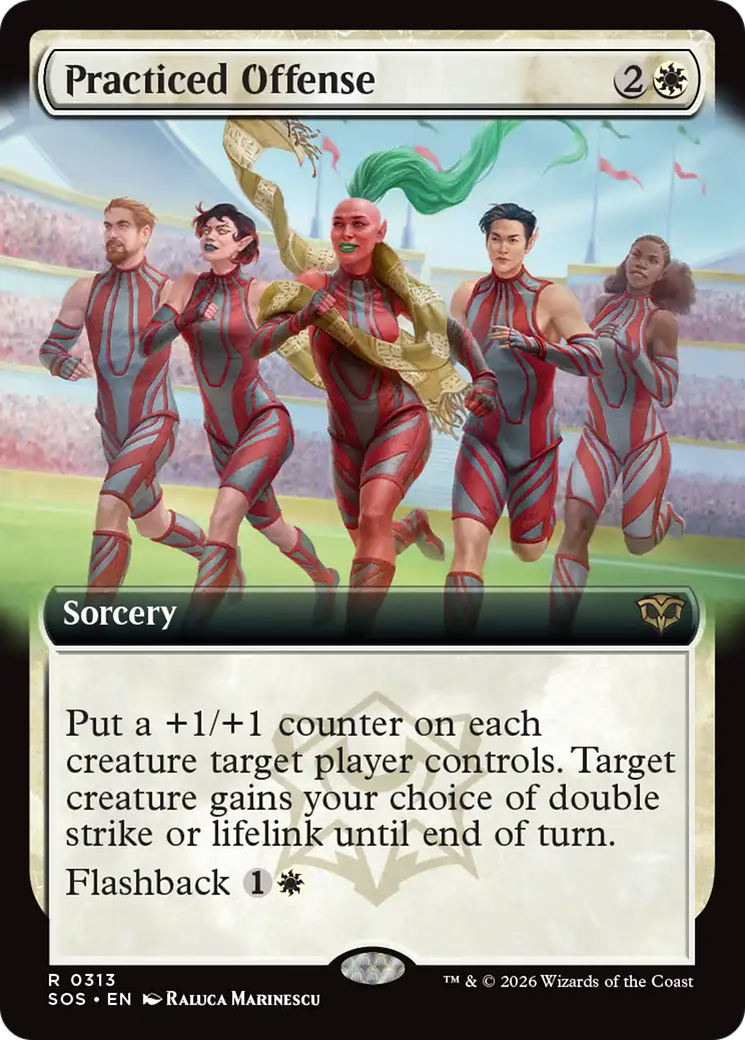 Practiced Offense (Extended Art) [Secrets of Strixhaven] | Cards and Coasters CA