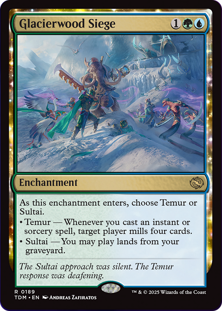 Glacierwood Siege [Tarkir: Dragonstorm] | Cards and Coasters CA