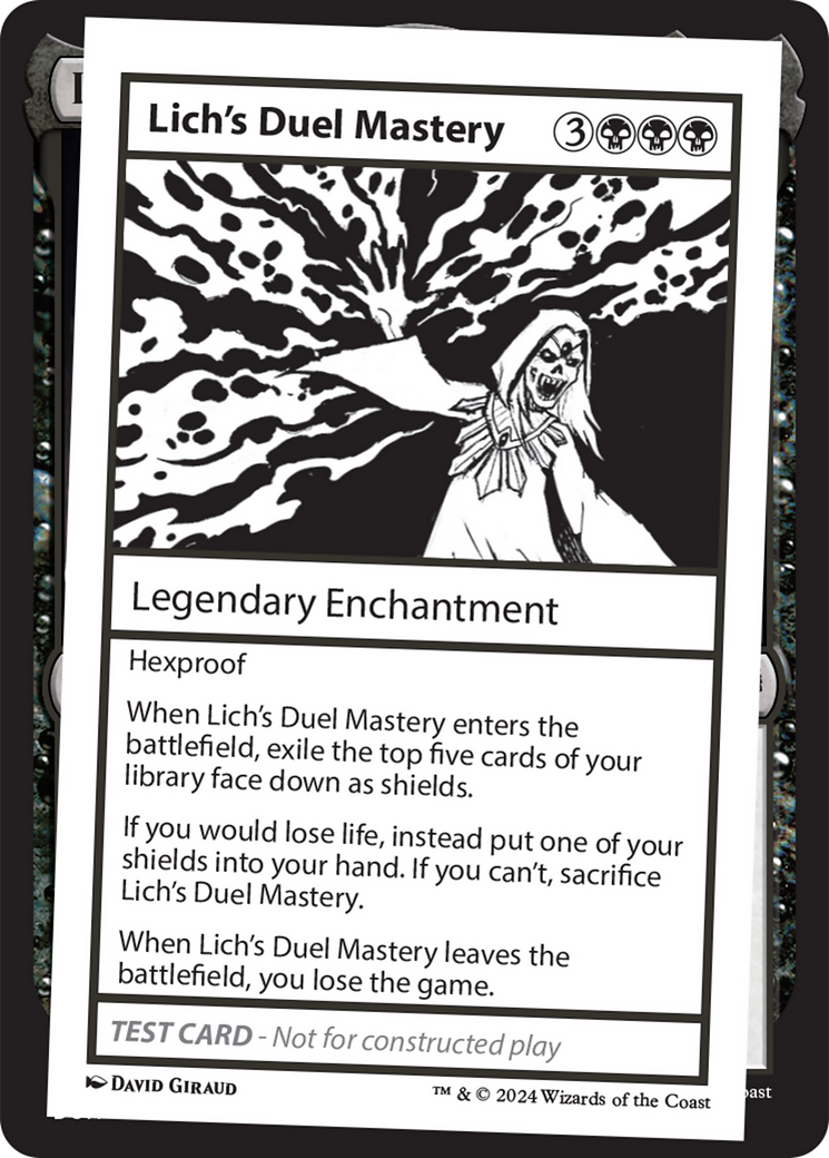 Lich's Duel Mastery [Mystery Booster 2 Playtest Cards] | Cards and Coasters CA