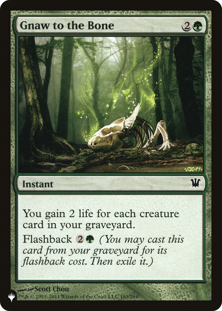 Gnaw to the Bone [The List] | Cards and Coasters CA