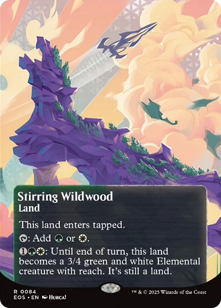 Stirring Wildwood (0084) (Borderless) [Edge of Eternities: Stellar Sights] | Cards and Coasters CA