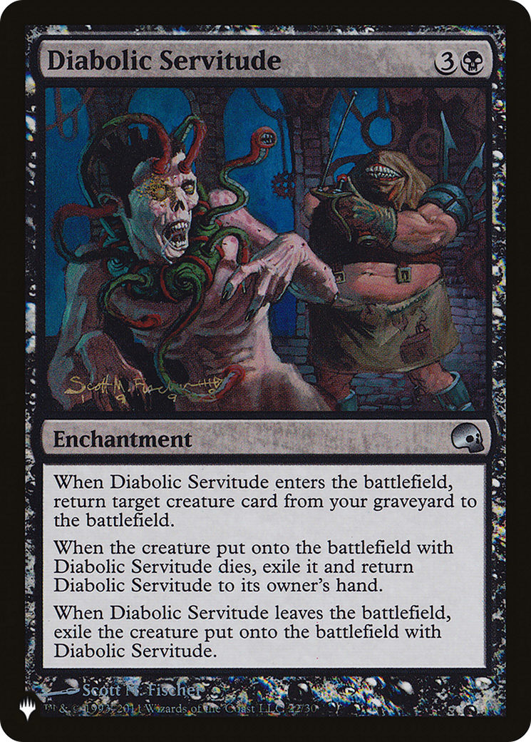 Diabolic Servitude [The List Reprints] | Cards and Coasters CA