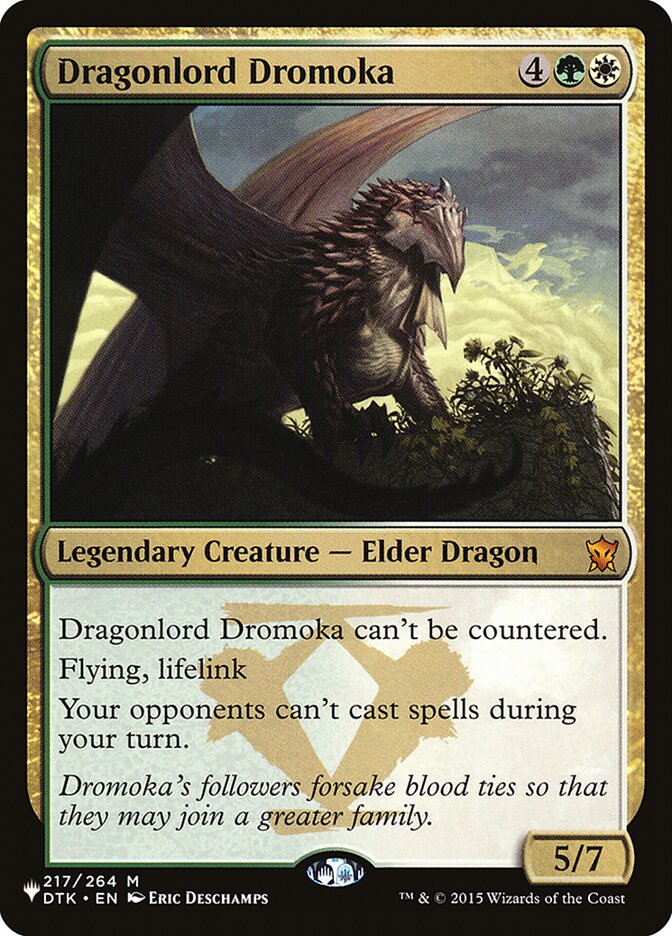 Dragonlord Dromoka [The List] | Cards and Coasters CA