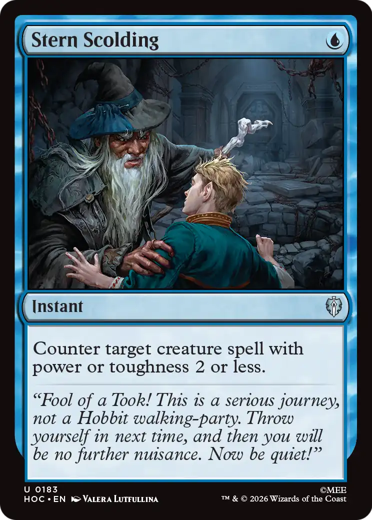 Stern Scolding [The Hobbit: Eternal-Legal] | Cards and Coasters CA