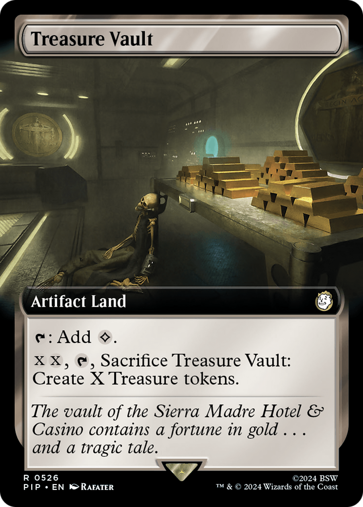Treasure Vault (Extended Art) [Fallout] | Cards and Coasters CA