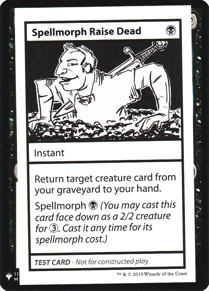 Spellmorph Raise Dead [Mystery Booster Playtest Cards] | Cards and Coasters CA