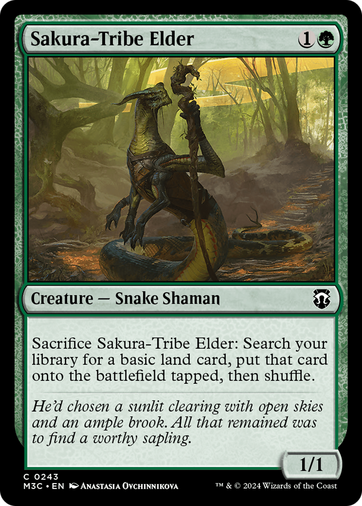 Sakura-Tribe Elder (Ripple Foil) [Modern Horizons 3 Commander] | Cards and Coasters CA