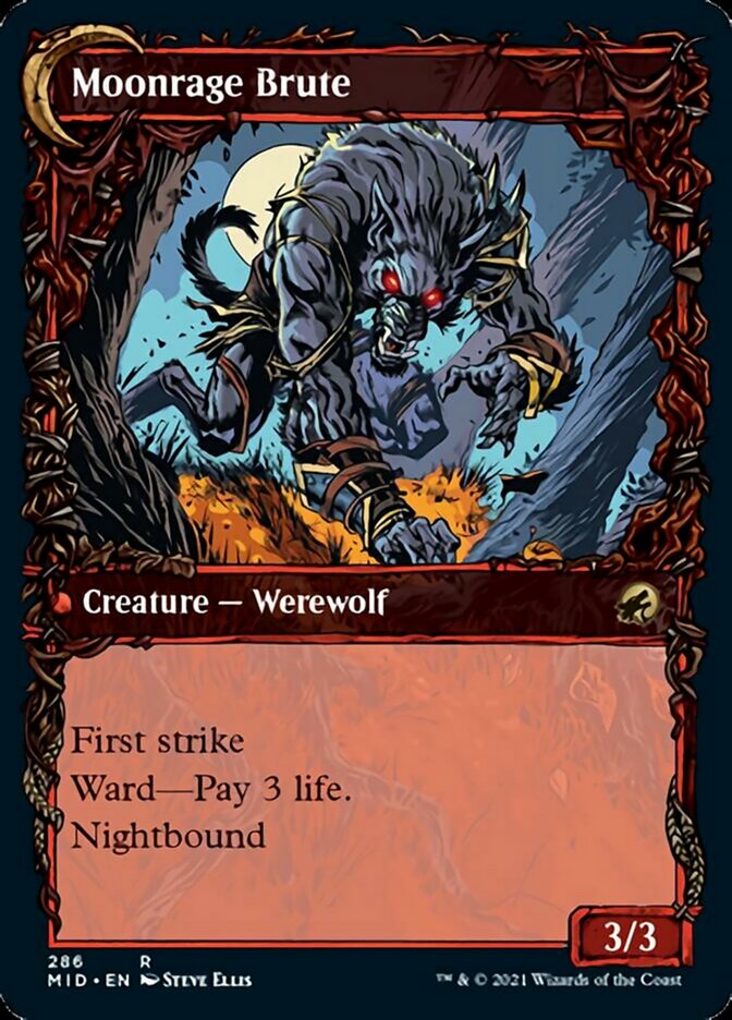 Brutal Cathar // Moonrage Brute (Showcase Equinox) [Innistrad: Midnight Hunt] | Cards and Coasters CA