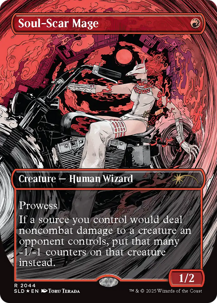 Soul-Scar Mage (2044) (Raised Foil) [Secret Lair Drop Series] | Cards and Coasters CA
